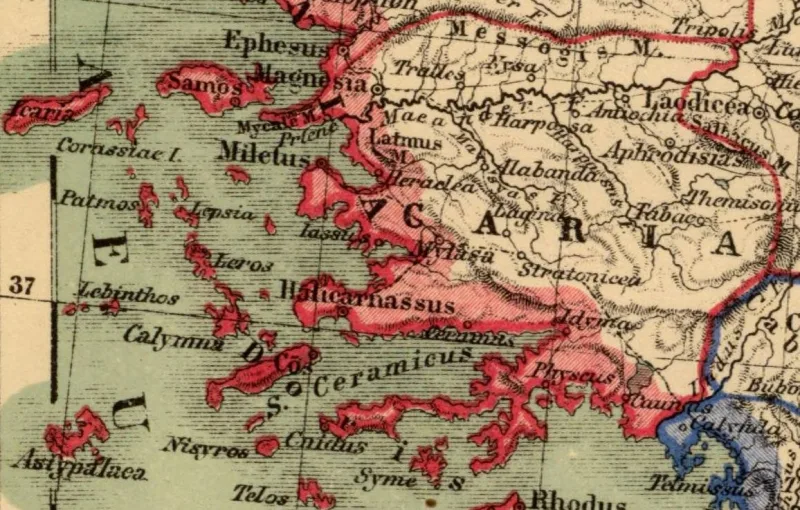 Euromus (Eurom) — le temple de Zeus Lepsinus près de Milas